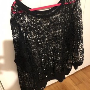 Lace throw over - Lane Bryant